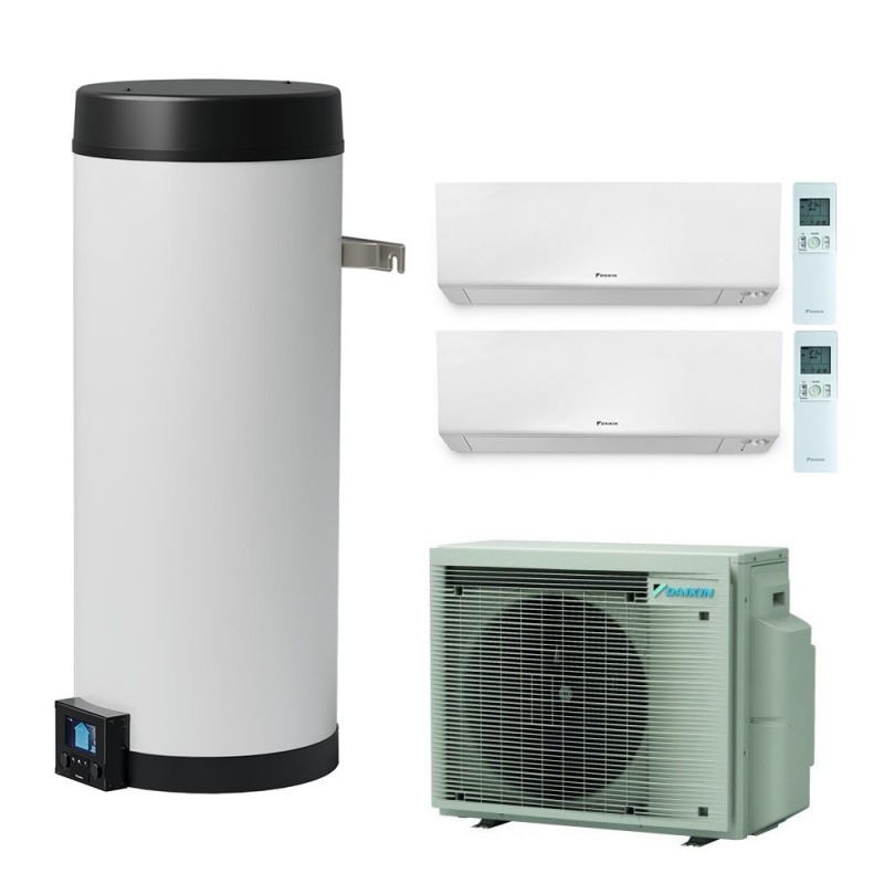 sistema multi daikin 52 kw gas r 32 monofase inverter con perfera wall 70007000 serbatoio acs 90 litri