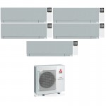 CONDIZIONATORE MITSUBISHI PENTA SPLIT KIRIGAMINE ZEN SILVER 7000+9000+9000+12000+12000 BTU WIFI INVERTER MXZ-5F102VF A++