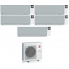 CONDIZIONATORE MITSUBISHI PENTA SPLIT KIRIGAMINE ZEN SILVER 7000+9000+9000+12000+12000 BTU WIFI INVERTER MXZ-5F102VF A++