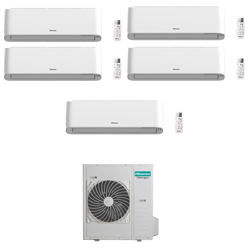 condizionatore hisense penta split energy pro plus 90009000900090009000 btu wifi inverter 5amw125u4rta a