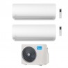 CONDIZIONATORE MIDEA DUAL SPLIT XTREME PRO 9000+9000 BTU WIFI INVERTER M2OH-14HFN8-Q A++