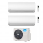 CONDIZIONATORE MIDEA DUAL SPLIT XTREME PRO 12000+12000 BTU WIFI INVERTER M3OG-21HFN8-Q A++