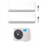 CONDIZIONATORE MIDEA DUAL SPLIT BREEZELESS 9000+9000 BTU WIFI INVERTER M2OH-14HFN8-Q A++