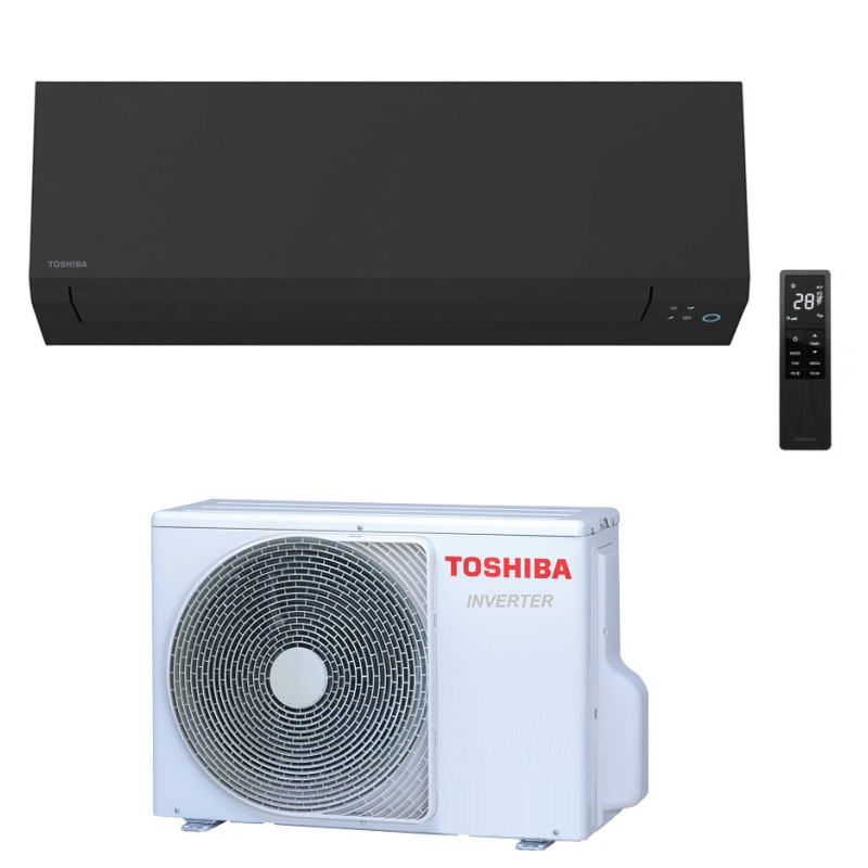 condizionatore toshiba shorai edge black 900010000 btu r32 monosplit inverter wifi a