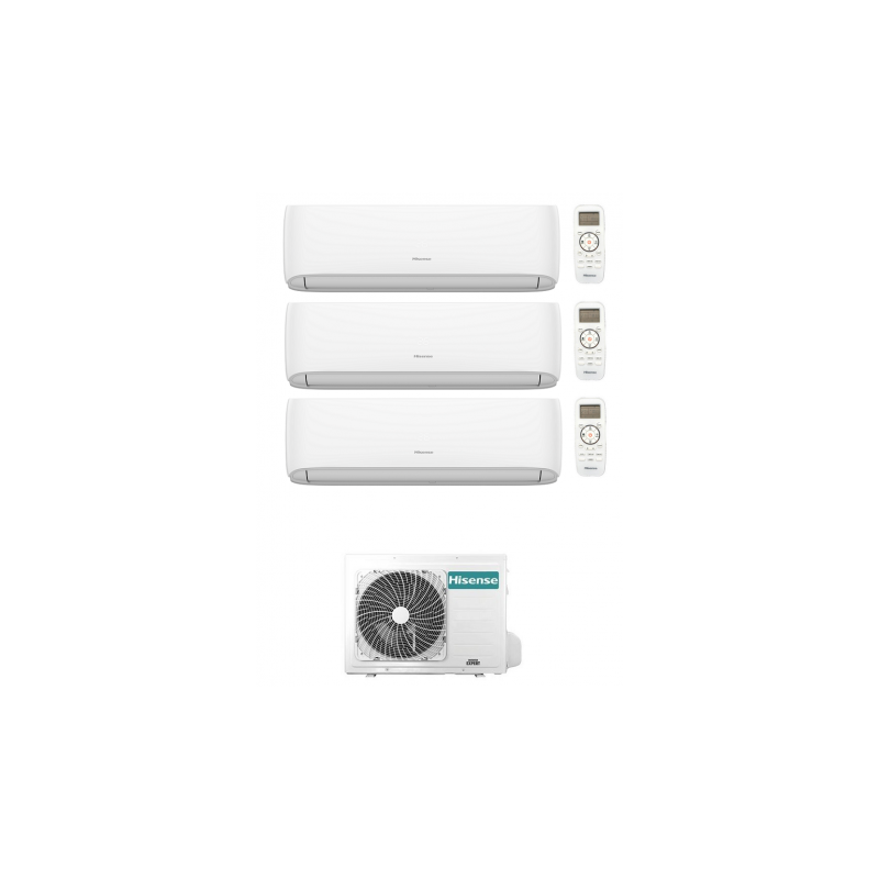 condizionatore hisense trial split hi comfort 700070009000 btu wifi inverter 3amw72u4rjc