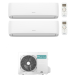 CONDIZIONATORE HISENSE DUAL SPLIT HI-COMFORT 9000+9000 BTU WIFI INVERTER 2AMW52U4RXC A++