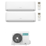 CONDIZIONATORE HISENSE DUAL SPLIT HI-COMFORT 9000+12000 BTU WIFI INVERTER 2AMW42U4RGC A++