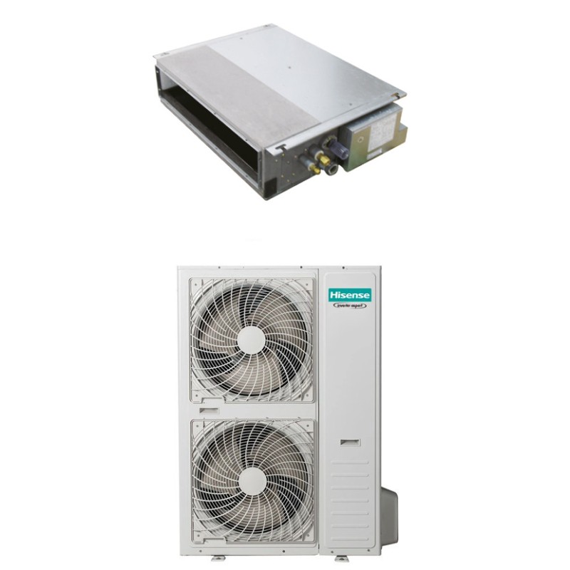 condizionatore hisense canalizzato 48000 btu trifase monosplit inverter r 32