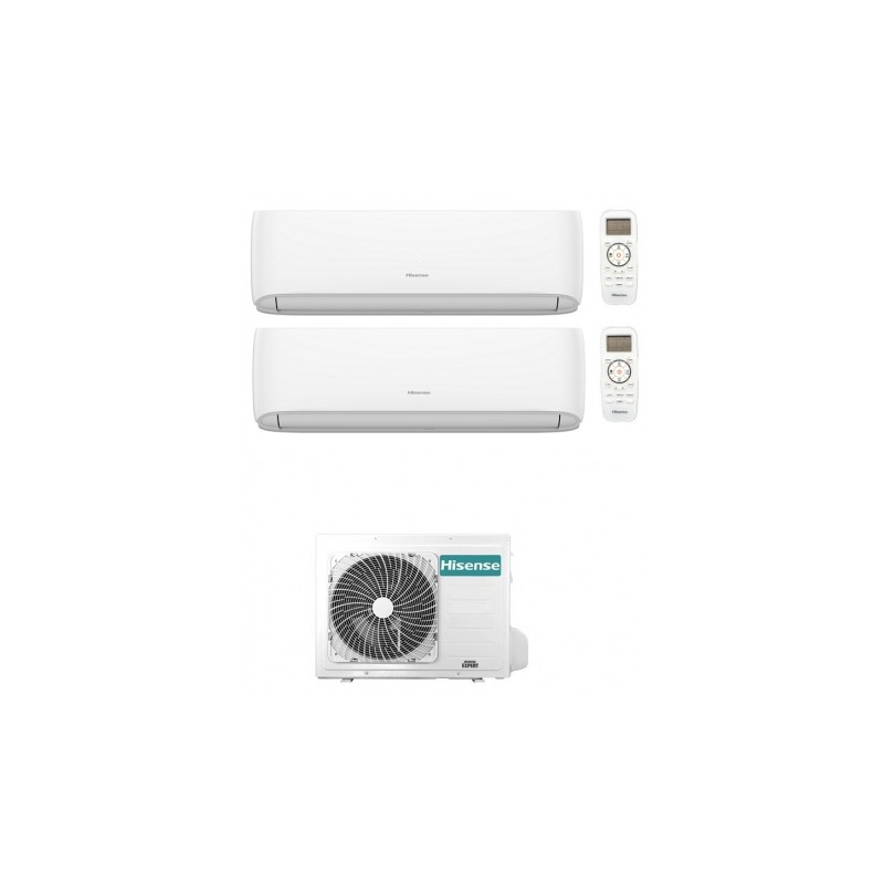 condizionatore hisense dual split hi comfort 700012000 btu wifi inverter 2amw52u4rxc