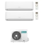 CONDIZIONATORE HISENSE DUAL SPLIT HI-COMFORT 7000+7000 BTU WIFI INVERTER 2AMW35U4RGC A++