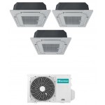 HISENSE CONDIZIONATORE CASSETTA A 4 VIE TRIAL SPLIT INVERTER GAS R32 9000+9000+9000 BTU 3AMW52U4RJA A++