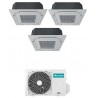 HISENSE CONDIZIONATORE CASSETTA A 4 VIE TRIAL SPLIT INVERTER GAS R32 9000+9000+9000 BTU 3AMW52U4RJA A++