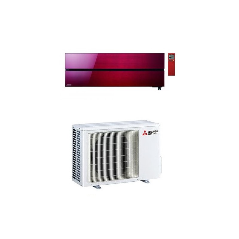 condizionatore mitsubishi kirigamine style wi fi msz ln r 32 rosso monosplit 9000 btu a