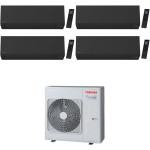 CONDIZIONATORE TOSHIBA QUADRI SPLIT SHORAI EDGE BLACK 7000+7000+7000+7000 BTU WIFI INVERTER RAS-4M27G3AVG-E A++