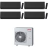 CONDIZIONATORE TOSHIBA QUADRI SPLIT SHORAI EDGE BLACK 7000+7000+7000+7000 BTU WIFI INVERTER RAS-4M27G3AVG-E A++