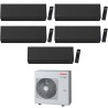 CONDIZIONATORE TOSHIBA PENTA SPLIT SHORAI EDGE BLACK 7000+7000+7000+7000+7000 BTU WIFI INVERTER RAS-5M34U2AVG-E A++