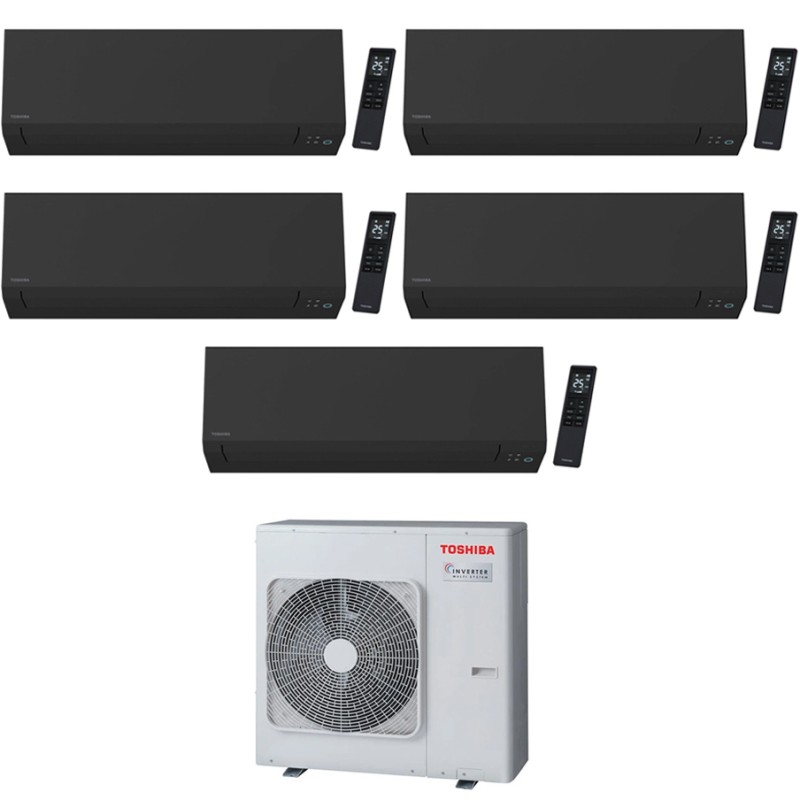 condizionatore toshiba penta split shorai edge black 70007000700070007000 btu wifi inverter ras 5m34u2avg e