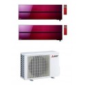 condizionatore mitsubishi kirigamine style wi fi msz ln r 32 rosso dual split 1200012000 btu a mxz 3f68vf