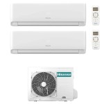 CONDIZIONATORE HISENSE DUAL SPLIT ECOSENSE 7000+7000 BTU WIFI INVERTER 2AMW35U4RGC A++