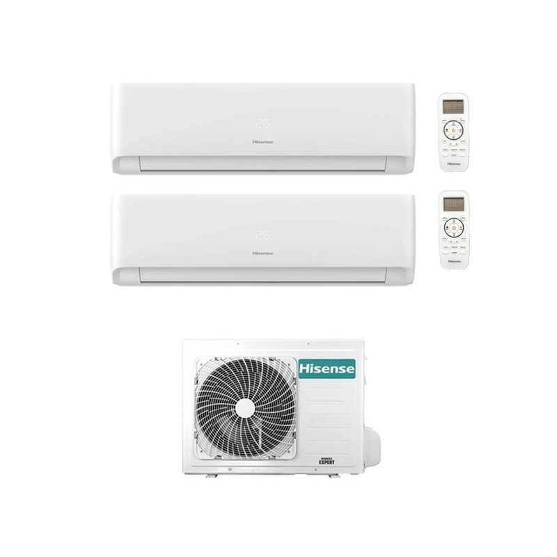 condizionatore hisense dual split ecosense 70007000 btu wifi inverter 2amw35u4rgc