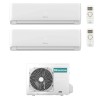 CONDIZIONATORE HISENSE DUAL SPLIT ECOSENSE 7000+12000 BTU WIFI INVERTER 2AMW42U4RGC A++