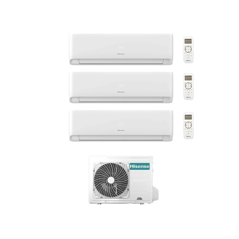 condizionatore hisense trial split ecosense 700070009000 btu wifi inverter 3amw52u4rjc