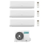 CONDIZIONATORE HISENSE TRIAL SPLIT ECOSENSE 7000+7000+7000 BTU WIFI INVERTER 3AMW52U4RJC A++