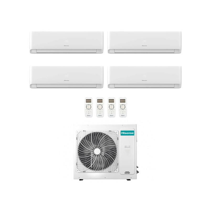 condizionatore hisense quadri split ecosense 7000700090009000 btu wifi inverter 4amw81u4rjc