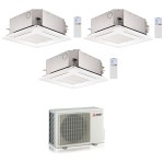 CONDIZIONATORE MITSUBISHI TRIAL SPLIT CASSETTA A 4 VIE SLZ-M 9000+9000+18000 BTU WIFI INVERTER MXZ-3F68VF3 A++