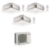 CONDIZIONATORE MITSUBISHI TRIAL SPLIT CASSETTA A 4 VIE SLZ-M 9000+9000+18000 BTU INVERTER MXZ-3F54VF3 A+++