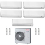 CONDIZIONATORE TOSHIBA PENTA SPLIT SEIYA SMART 5000+5000+5000+9000+9000 BTU WIFI INVERTER RAS-5M34G3AVG-E A++