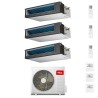 CONDIZIONATORE TCL TRIAL SPLIT CANALIZZATO 9000+12000+18000 BTU WIFI INVERTER MT3240 A++