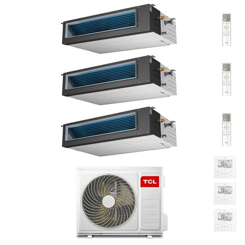 condizionatore tcl trial split canalizzato 90001200018000 btu wifi inverter mt3240