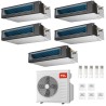 CONDIZIONATORE TCL PENTA SPLIT CANALIZZATO 9000+12000+12000+12000+18000 BTU WIFI INVERTER MT4250 A++
