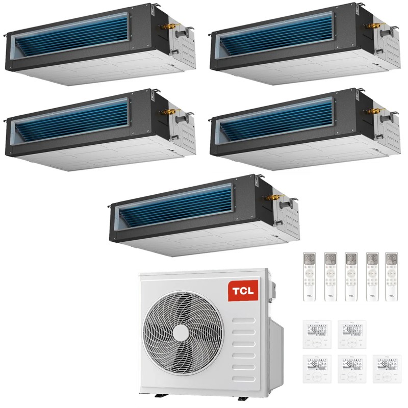 condizionatore tcl penta split canalizzato 900012000120001200018000 btu wifi inverter mt4250