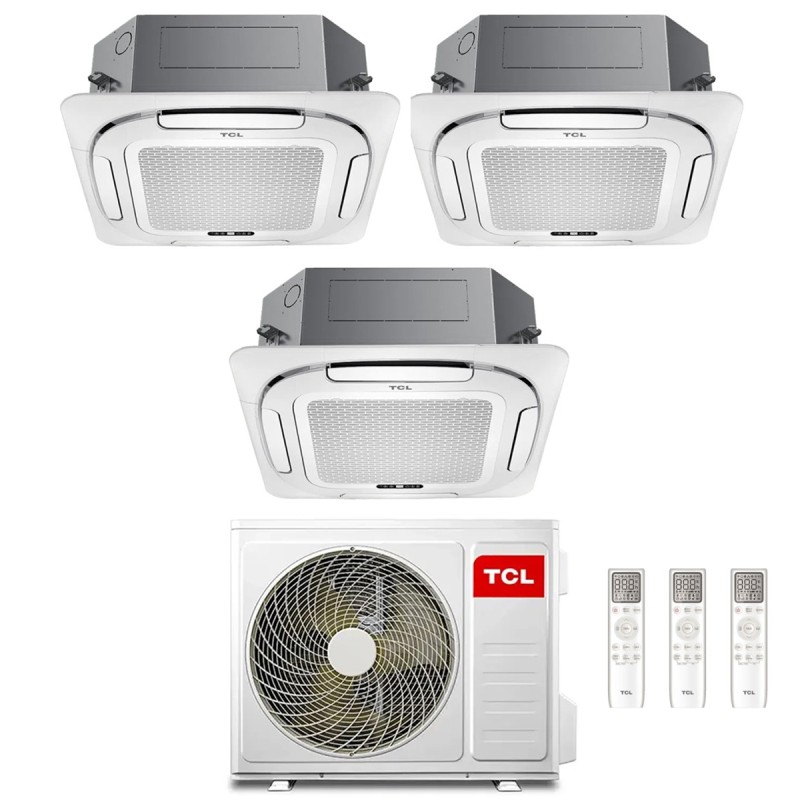 condizionatore tcl trial split cassetta a 4 vie 120001200012000 btu wifi inverter mt2730