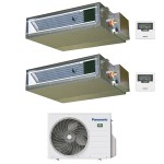 CONDIZIONATORE PANASONIC DUAL SPLIT CANALIZZATO 9000+9000 BTU INVERTER CU-4Z68TBE A++