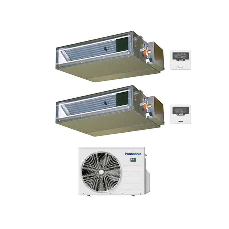 condizionatore panasonic dual split canalizzato 90009000 btu inverter cu 4z68tbe