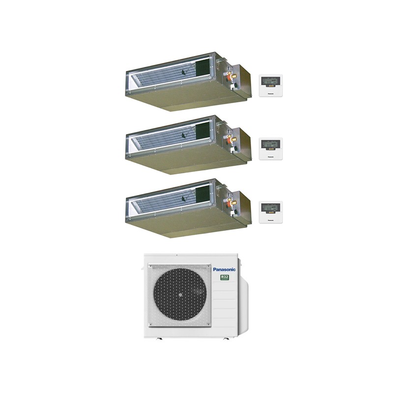 condizionatore panasonic trial split canalizzato 90001200018000 btu inverter cu 4z80tbe