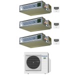 CONDIZIONATORE PANASONIC TRIAL SPLIT CANALIZZATO 12000+12000+18000 BTU INVERTER CU-4Z80TBE A++