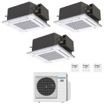CONDIZIONATORE PANASONIC TRIAL SPLIT CASSETTA 4 VIE 12000+18000+18000 BTU INVERTER CU-4Z80TBE A++
