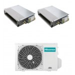 CONDIZIONATORE HISENSE CANALIZZATO DUAL SPLIT 9000+9000 BTU INVERTER 2AMW42U4RGC R-32 A++