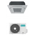 hisense condizionatore a cassetta 4 vie monosplit inverter gas r32 9000 btu a plus plus