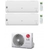 CONDIZIONATORE LG LIBERO SMART WIFI R32 DUAL SPLIT INVERTER 9000+12000 BTU MU2R15 / MU2RW15 A+++