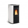 STUFA A PELLET LA NORDICA EXTRAFLAME KETTY EVO 2.0 6,5 KW IN ACCIAIO COLORE BIANCO AD ARIA