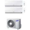 CONDIZIONATORE SAMSUNG NEW STYLE PLUS DUAL SPLIT 12000+12000 BTU INVERTER AJ050MCJ2EH A++