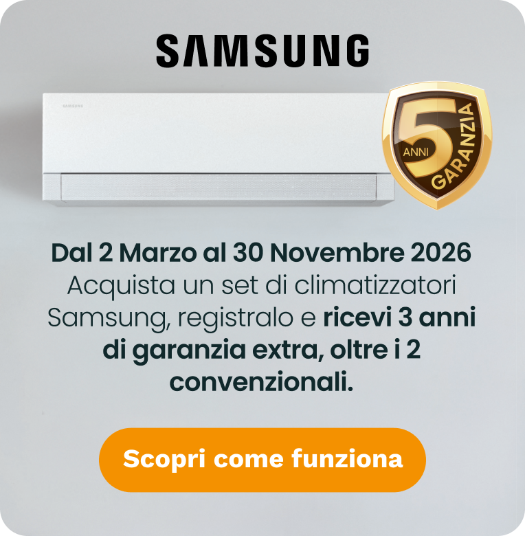 promo samsung garanzia 5 anni